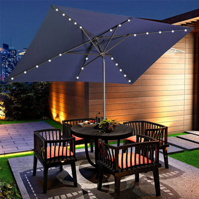 Lighted Sunbrella Patio Umbrellas You'll Love | Wayfair